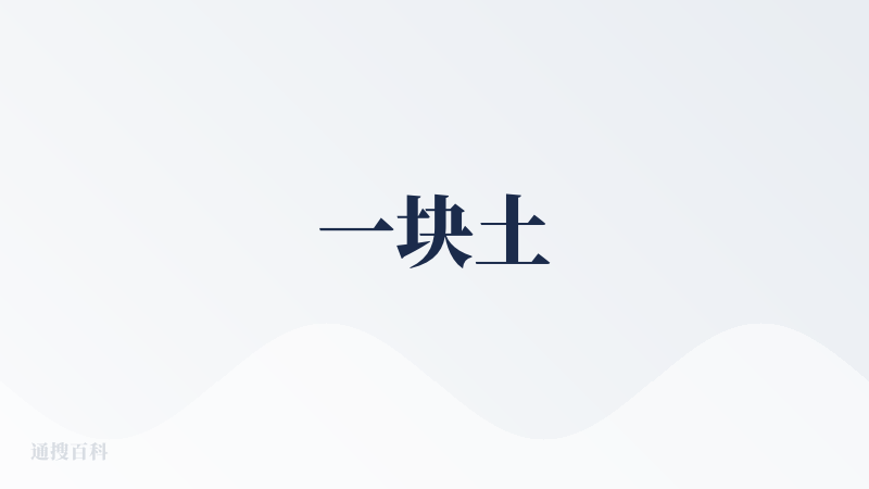 一块土
