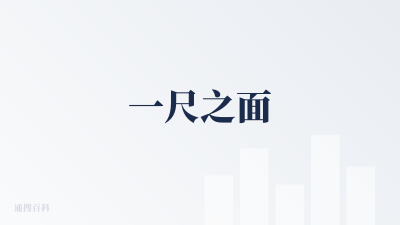 一尺之面