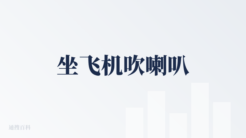 坐飞机吹喇叭
