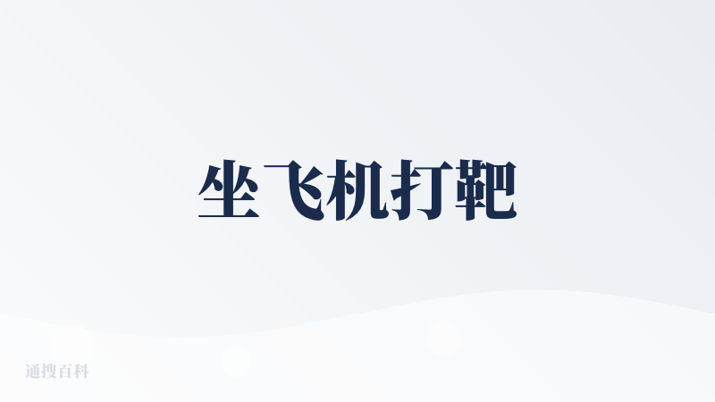 坐飞机打靶